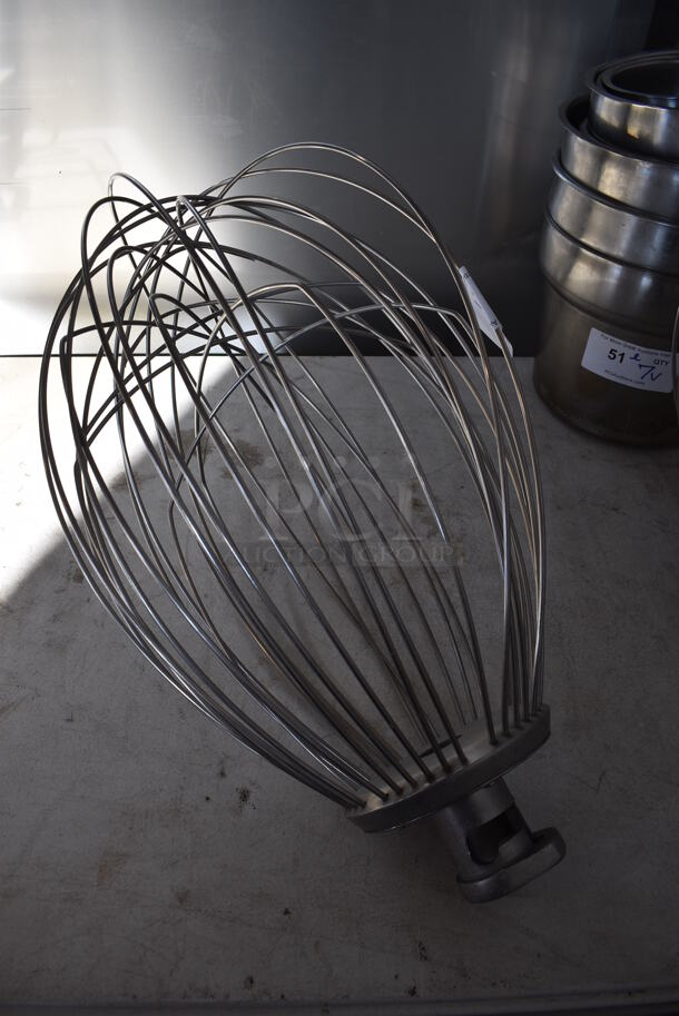 FD201 4 02 Metal Commercial Balloon Whisk Attachment for Hobart Mixer. 14x14x23 - Image 1 of 4