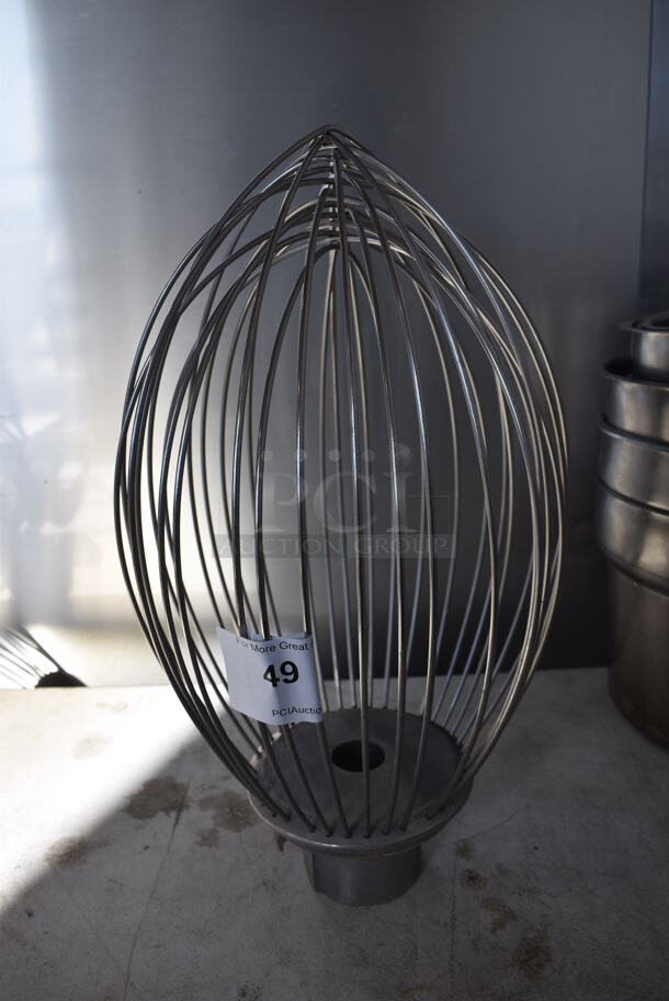 AL60D Metal Commercial 60 Quart Balloon Whisk Attachment for Hobart Mixer. 10.5x10.5x19.5 - Image 1 of 5