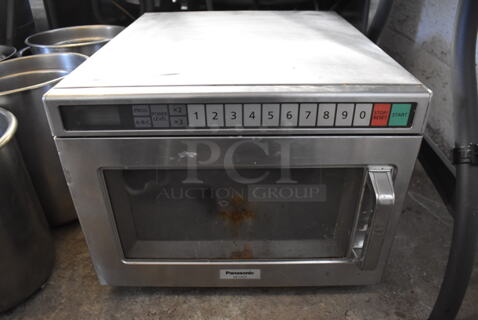 Panasonic NE-12523 Stainless Steel Commercial Countertop Microwave Oven. 16.5x21x13.5