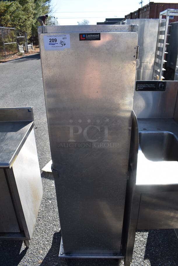 Lockwood Metal Commercial Enclosed Pan Transport Rack on Commercial Casters. 18x22x60 - Image 1 of 5