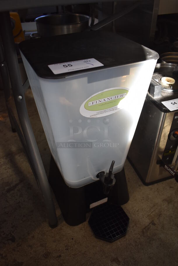 Clear and Black Poly Countertop Beverage Holder Dispenser. 11x13x22 - Image 2 of 4