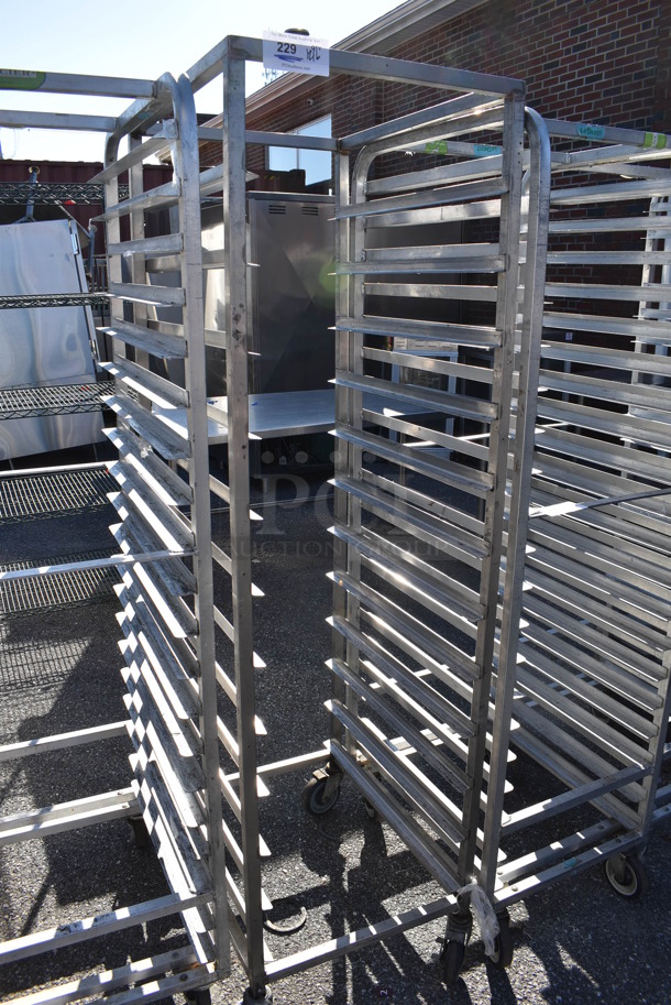 Metal Commercial Pan Transport Rack on Commercial Casters. 20.5x26x72 - Image 2 of 3