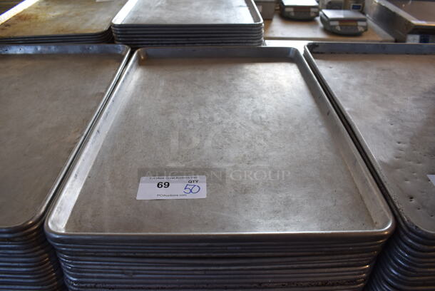 50 Metal Full Size Baking Pans. 18x26x1. 50 Times Your Bid!
