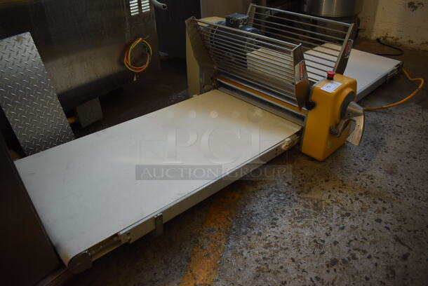 Rondo Doge STM 615 Metal Commercial Countertop Reversible Dough Sheeter. 220 Volts, 3 Phase. 100x43x22