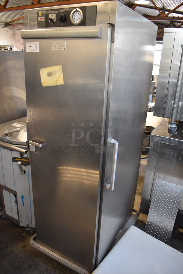 Carter Hoffmann PH1825NY-2 Stainless Steel Commercial Heated Holding Cabinet on Commercial Casters. 120 Volts, 1 Phase. 26x36x72. Tested and Working!
