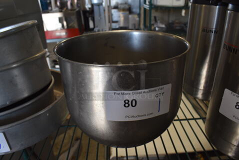 Stainless Steel Bowl. 9.5x10.5x8
