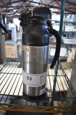 Stainless Steel Coffee Urn Pitcher. 6x4.5x11.5