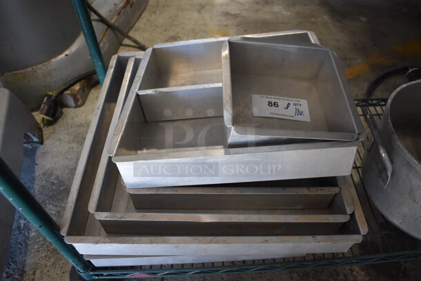 ALL ONE MONEY! Lot of 11 Various Square Baking Pans. Includes 8x8x3
