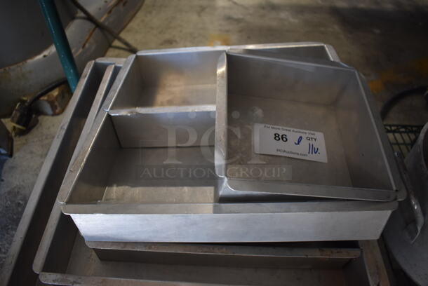 ALL ONE MONEY! Lot of 11 Various Square Baking Pans. Includes 8x8x3 - Image 2 of 4