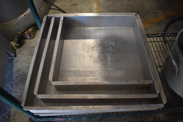 ALL ONE MONEY! Lot of 11 Various Square Baking Pans. Includes 8x8x3 - Image 3 of 4