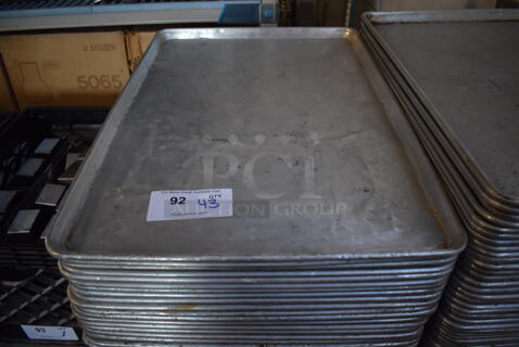 43 Metal Full Size Baking Pans. 18x26x1. 43 Times Your Bid!