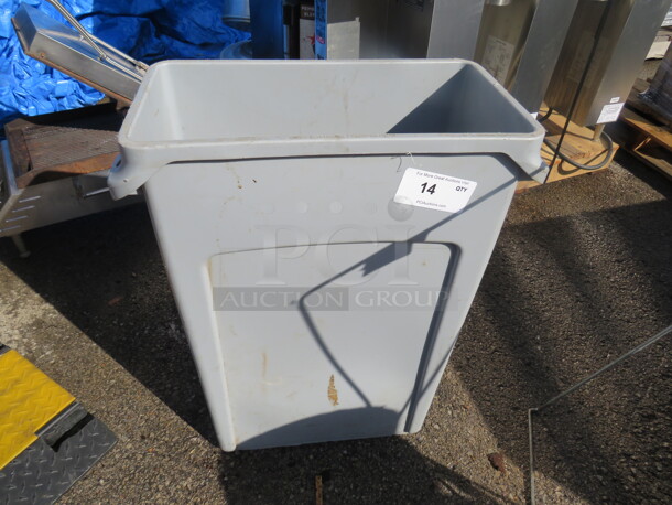 One Slim Jim Trash Can. - Image 1 of 1