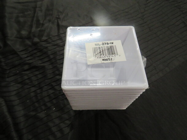 NEW 4X4X1.5 Square GET Bowl. 12XBID #ML-278-W.