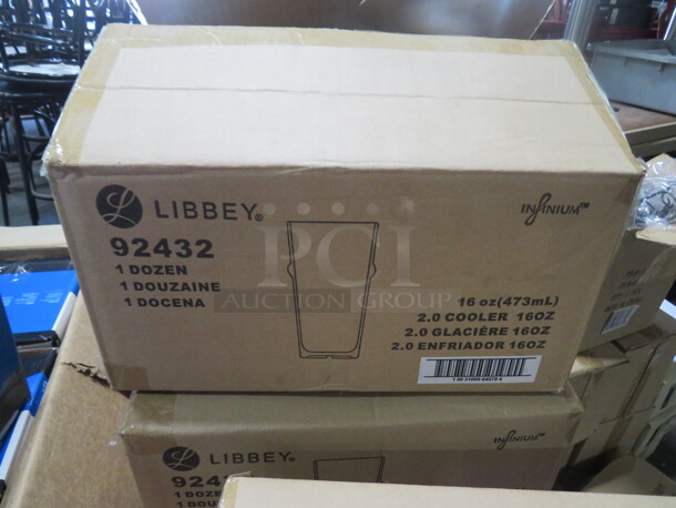 NEW Libbey 16oz Infinium Wake Cooler Glass. #92432.  $53.49 Per Dozen. 12XBID - Image 2 of 3