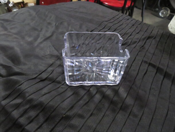 One Lot Of 15 NEW Carlisle Clear Poly Sugar Pack Holders.  #454907 - Image 1 of 1