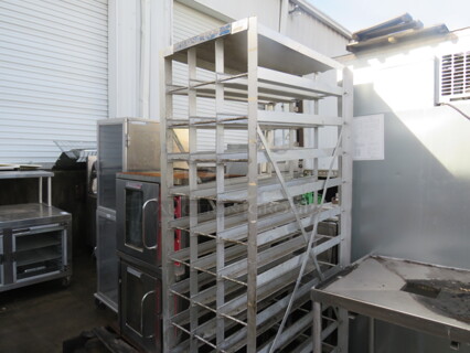 One Aluminum Always Can Commercial Can Rack. 27X38X83