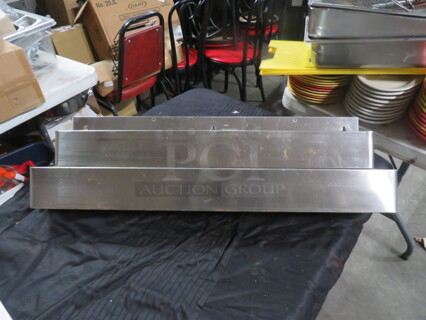 One 32 Inch Stainless Steel Double Speed Rail.