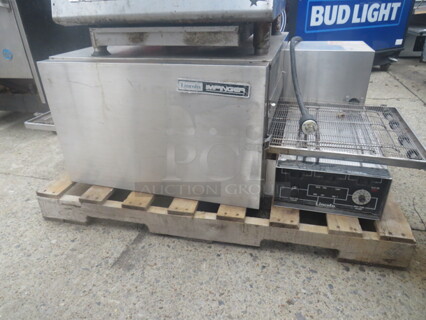 One Lincoln Impinger Conveyor Pizza Oven . Unable To Test. Model# 1152. 120/240 Volt. 3 Phase. 57X37X17.