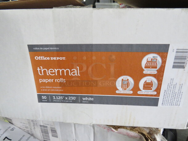 One Case Of App 49 Rolls Of Thermal Roll Tape. 3.125X230. - Image 2 of 2