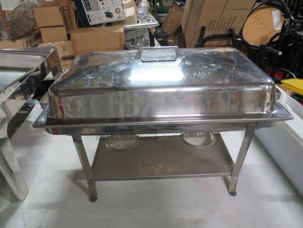 One Stainless Steel Full Size Complete Chafer.