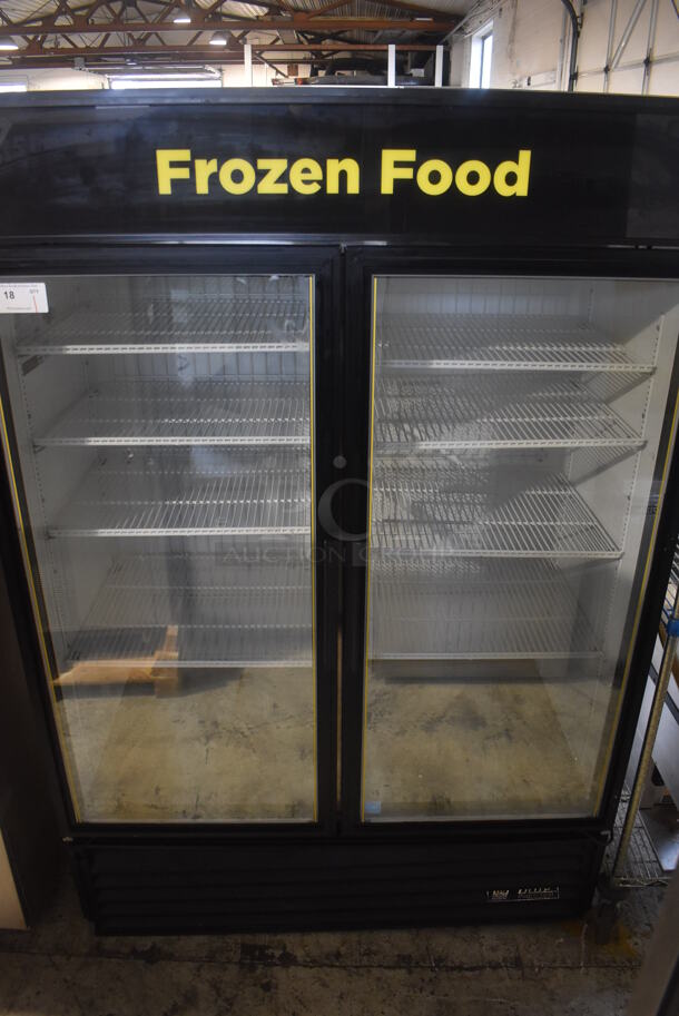 2012 True GDM-49F-LD ENERGY STAR Metal Commercial 2 Door Reach In Freezer Merchandiser w/ Poly Coated Racks. 115/208-230 Volts, 1 Phase. 54x34x78 - Image 1 of 7