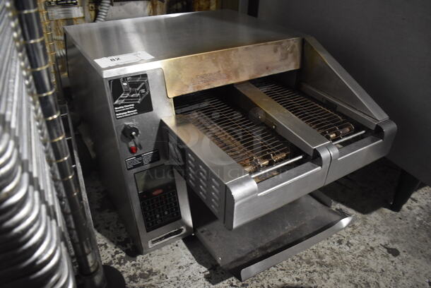 Hatco ITQ-1750-2C Stainless Steel Commercial Countertop Double Conveyor Oven. 208 Volts, 1 Phase. 20x29x17
