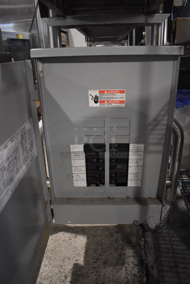 ALL ONE MONEY! Lot of RSR16 16' Food Service Conveyor Belt w/ Electrical Raceway on Commercial Casters and Extra Curve Piece. 120/208 Volts, 3 Phase. 192x23x38, 12x55x3 - Image 8 of 10
