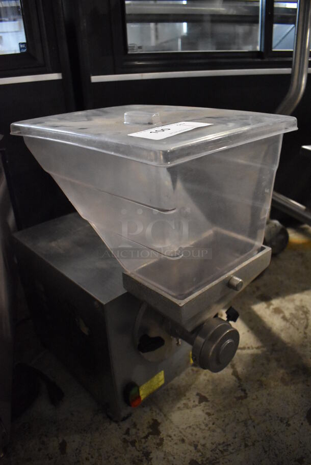 Olde Tyme Model PN2 Stainless Steel Commercial Countertop Nut Grinder. 115 Volts, 1 Phase. 11x21x21. Tested and Working! - Image 3 of 5