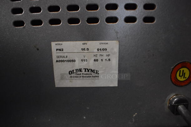 Olde Tyme Model PN2 Stainless Steel Commercial Countertop Nut Grinder. 115 Volts, 1 Phase. 11x21x21. Tested and Working! - Image 5 of 5