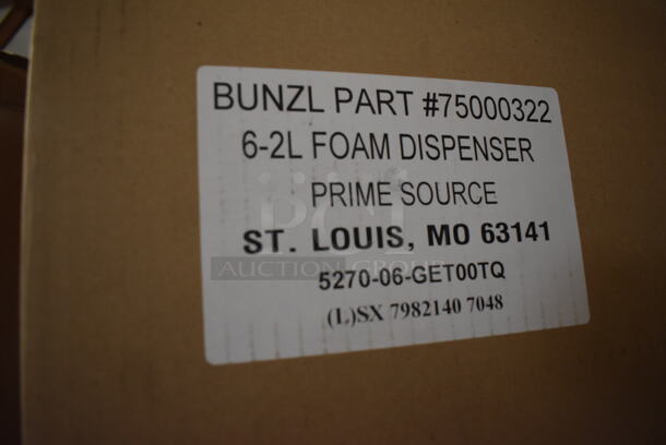 6 BRAND NEW IN BOX! Prime Source Gray and White Poly Wall Mount Foam Dispensers. 6x4.5x12. 6 Times Your Bid! - Image 3 of 3