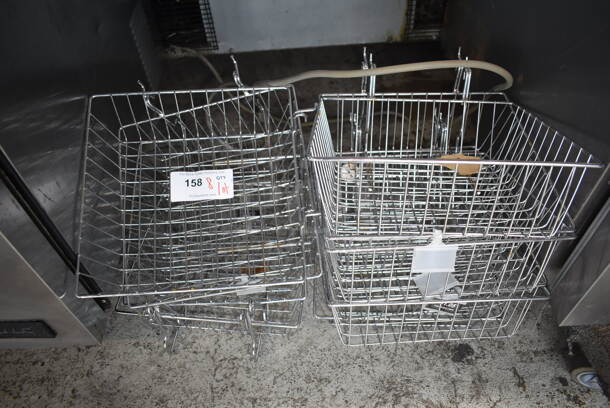 ALL ONE MONEY! Lot of 8 Metal Baskets. 12x13x7