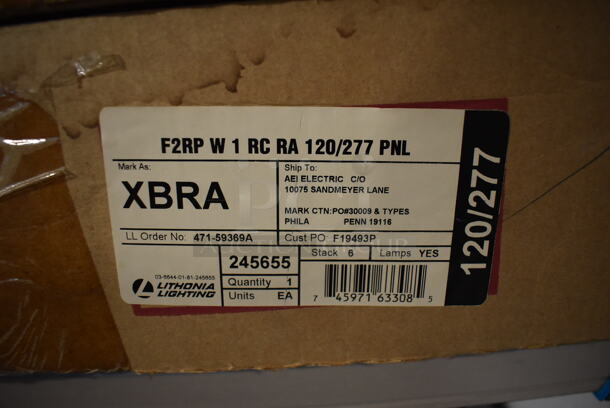 3 Various IN ORIGINAL BOX! Exit Signs; F2RP W 1 RC 120/277 PNL,  F2RP W 2 RMR 120/277 PNL and F2RP W 1 RC RA 120/277 PNL. 3 Times Your Bid! - Image 6 of 7