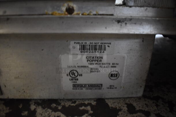 Gold Medal 2001ST Metal Commercial Countertop Popcorn Machine Merchandiser. 120 Volts, 1 Phase. 27x20x40. Cannot Test Due To Plug Style - Image 5 of 6