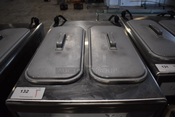 2012 Taylor 794-33 Stainless Steel Commercial Floor Style Air Cooled 2 Flavor w/ Twist Soft Serve Ice Cream Machine on Commercial Casters. 208-230 Volts, 3 Phase. 20x34x60 - Image 5 of 7