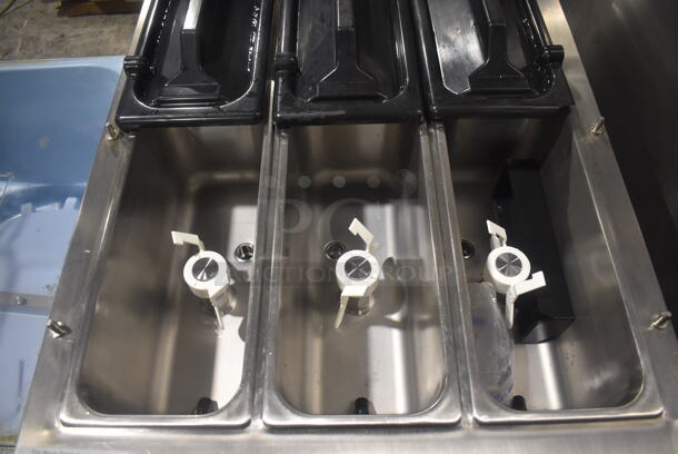 Spaceman 6265 Stainless Steel Commercial Countertop Air Cooled 2 Flavor w/ Twist Soft Serve Ice Cream Machine. 220 Volts, 1 Phase. 24x37x42 - Image 6 of 8