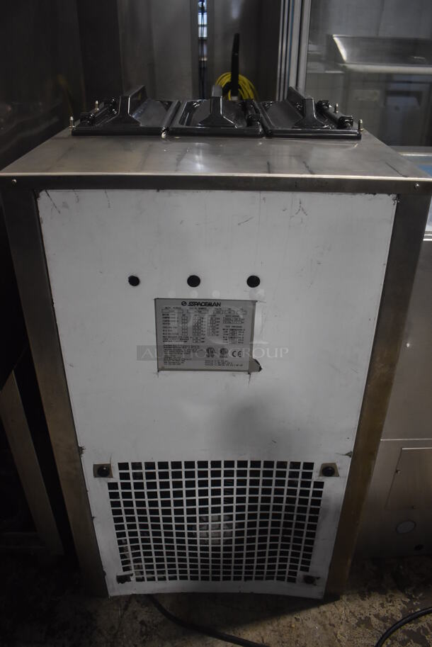 Spaceman 6265 Stainless Steel Commercial Countertop Air Cooled 2 Flavor w/ Twist Soft Serve Ice Cream Machine. 220 Volts, 1 Phase. 24x37x42 - Image 7 of 8