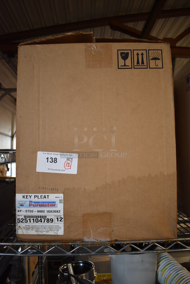 12 BRAND NEW IN BOX! Purolator Key Pleat Filters. 16x20x2. 12 Times Your Bid! - Image 5 of 6