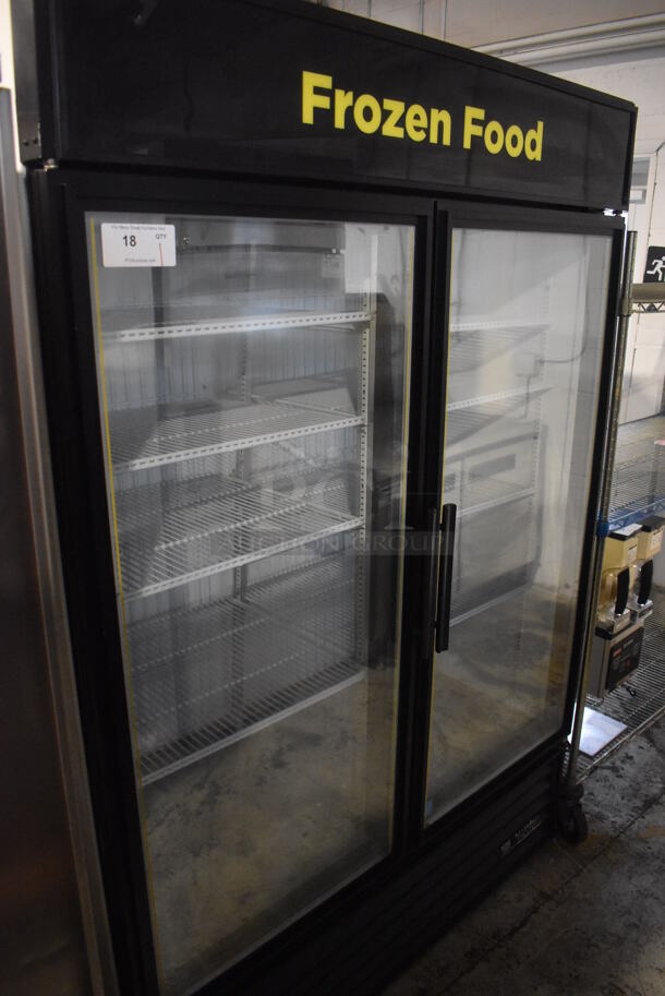 2012 True GDM-49F-LD ENERGY STAR Metal Commercial 2 Door Reach In Freezer Merchandiser w/ Poly Coated Racks. 115/208-230 Volts, 1 Phase. 54x34x78 - Image 2 of 7