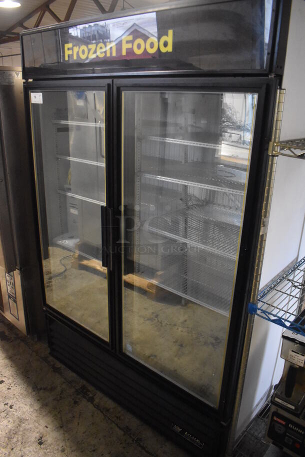 2012 True GDM-49F-LD ENERGY STAR Metal Commercial 2 Door Reach In Freezer Merchandiser w/ Poly Coated Racks. 115/208-230 Volts, 1 Phase. 54x34x78 - Image 3 of 7