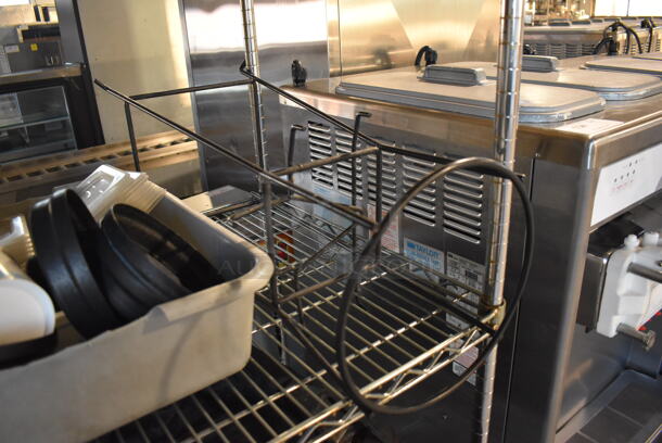 ALL ONE MONEY! Tier Lot of Various Items Including Metal Stand, Poly Utensils, Metal Bins and Metal Paper Towel Dispenser - Image 4 of 7