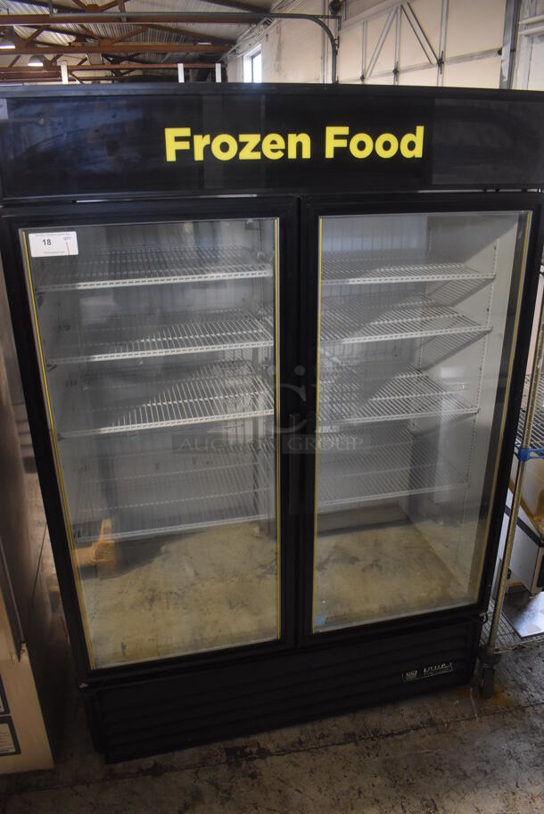 2012 True GDM-49F-LD ENERGY STAR Metal Commercial 2 Door Reach In Freezer Merchandiser w/ Poly Coated Racks. 115/208-230 Volts, 1 Phase. 54x34x78 - Image 4 of 7