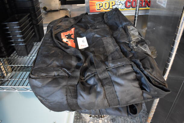 2 Black Insulated Food Carrying Bags. 26x7x15. 2 Times Your Bid! - Image 1 of 4