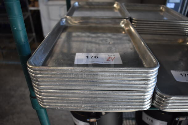 24 Metal Baking Pans. 9.5x13x1. 24 Times Your Bid!
