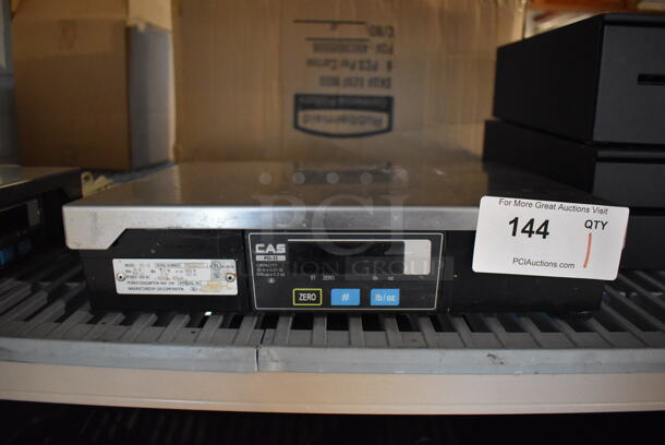 CAS PD-11 Metal Commercial Countertop 30 Pound Capacity Food Portioning Scale. 120 Volts, 1 Phase. 15x11x3.5 - Image 1 of 5