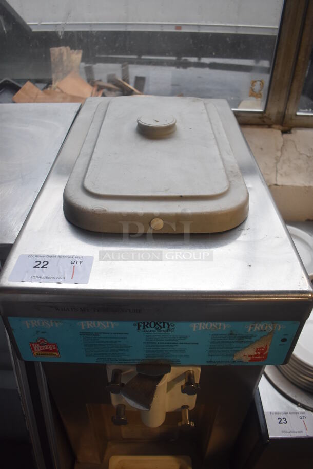 Taylor 358-33 Stainless Steel Commercial Floor Style Single Flavor Soft Serve Ice Cream Machine on Commercial Casters. 208-230 Volts, 3 Phase. 16x32x57 - Image 4 of 8