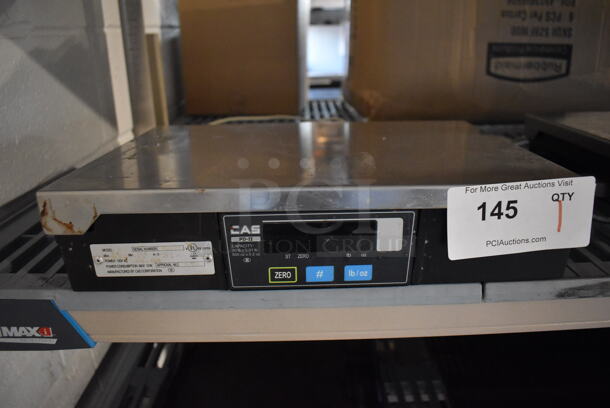 CAS PD-11 Metal Commercial Countertop 30 Pound Capacity Food Portioning Scale. 120 Volts, 1 Phase. 15x11x3.5
