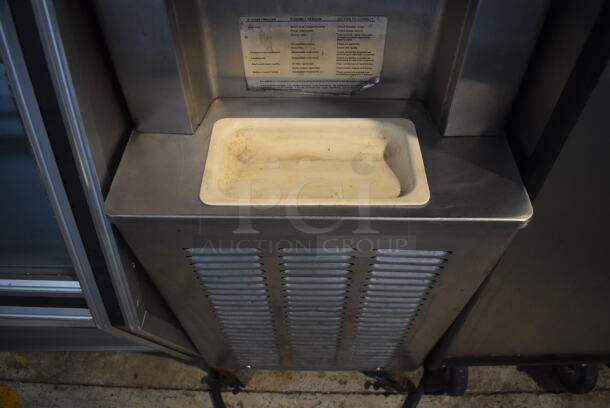Taylor 358-33 Stainless Steel Commercial Floor Style Single Flavor Soft Serve Ice Cream Machine on Commercial Casters. 208-230 Volts, 3 Phase. 16x32x57 - Image 7 of 8