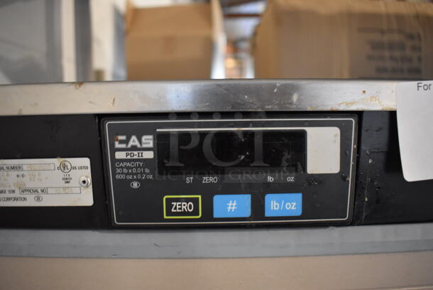 CAS PD-11 Metal Commercial Countertop 30 Pound Capacity Food Portioning Scale. 120 Volts, 1 Phase. 15x11x3.5 - Image 3 of 5