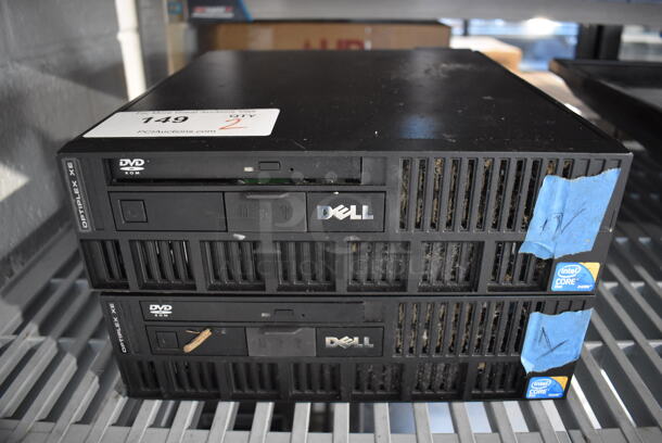 2 Dell Computer Towers. 11.5x13.5x3.5. 2 Times Your Bid!