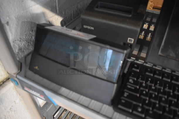 ALL ONE MONEY! Lot of Dell 15" Monitor, Epson M244A Receipt Printer, Screen and Keyboard - Image 4 of 6